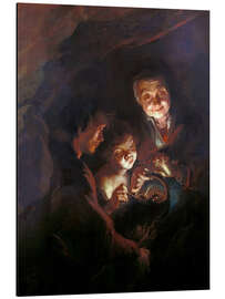 Magnettafel Die Alte mit dem Kohlebecken