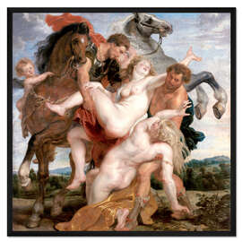 Gerahmter Kunstdruck Der Raub der Töchter des Leukippos