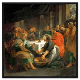 Gerahmter Kunstdruck Die Fußwaschung