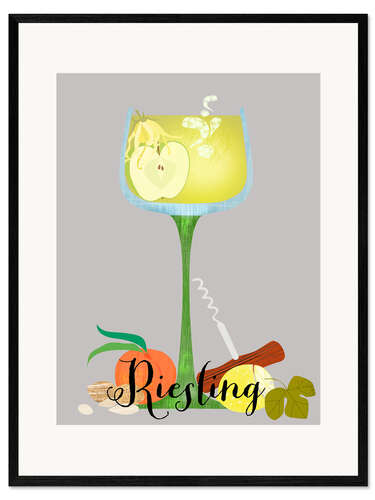 Impression artistique encadrée Riesling
