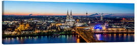 Tableau sur toile Vue panoramique sur Cologne - euregiophoto