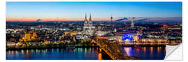 Naklejka na ścianę Birdseye view of Cologne