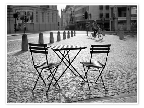 Poster Straßencafé in Paris I