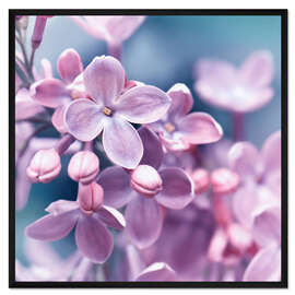 Gerahmter Kunstdruck Lila