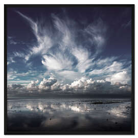 Gerahmter Kunstdruck Wolken und Meer