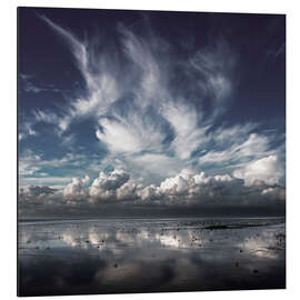 Magnettafel Wolken und Meer