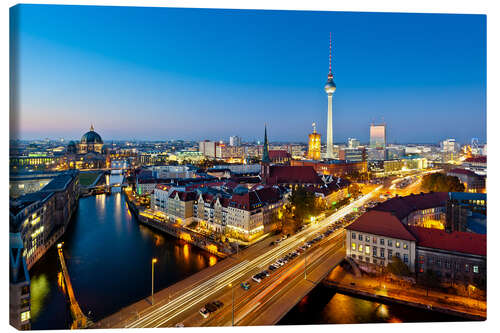 Canvas print Berlin at night