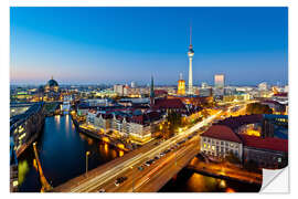 Selvklebende plakat Berlin at night