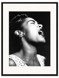 Ingelijste kunstdruk Billie Holiday