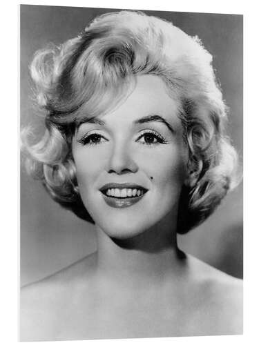 Foam board print Marilyn Monroe Smiling