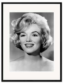 Plakat artystyczny premium w ramie Marilyn Monroe Smiling