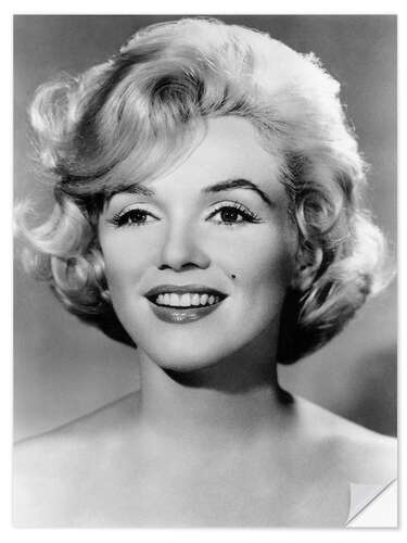 Naklejka na ścianę Marilyn Monroe Smiling