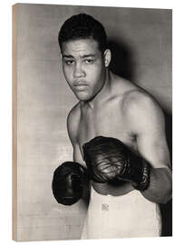 Wood print Joe Louis