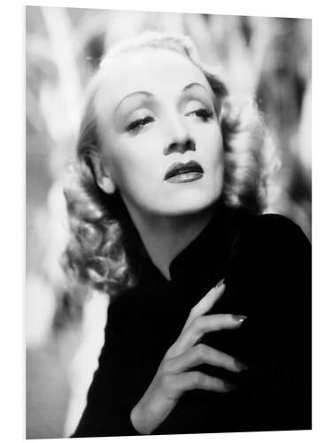 Foam board print Marlene Dietrich I