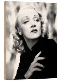 Hout print Marlene Dietrich I