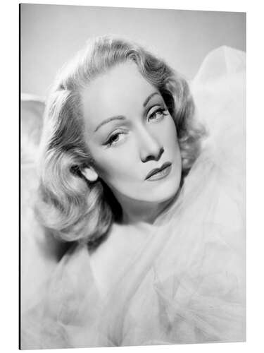 Aluminium print Marlene Dietrich III