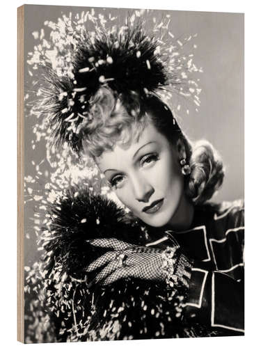 Holzbild Marlene Dietrich II