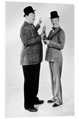 Acrylic print Laurel & Hardy