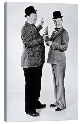 Canvas print Laurel & Hardy