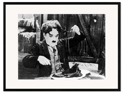 Gerahmter Kunstdruck Chaplin: Der Goldrausch