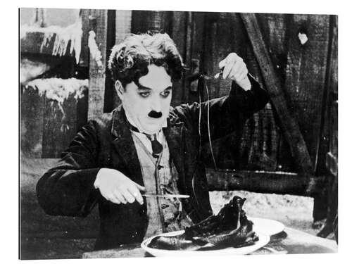 Stampa su plexi-alluminio Chaplin: La febbre dell'oro