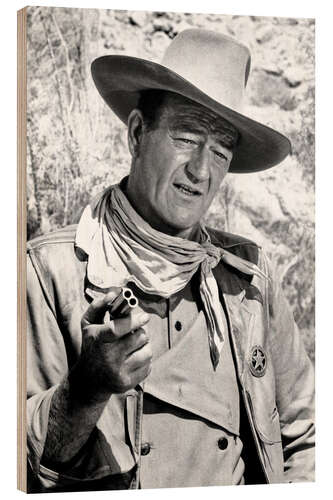 Trätavla John Wayne