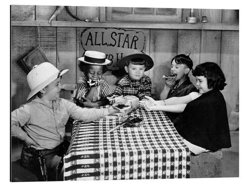 Aluminium print Silent Film: Little Rascals