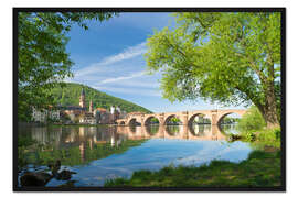 Gerahmter Kunstdruck Heidelberg im Frühling