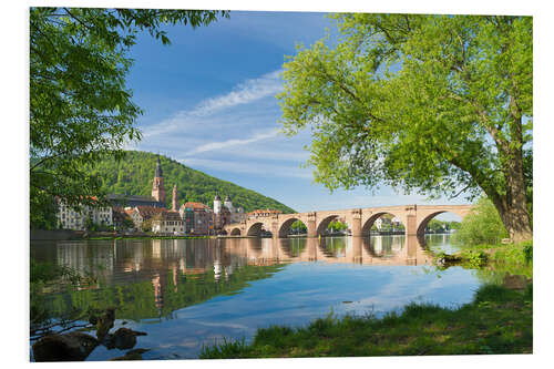 Hartschaumbild Heidelberg im Frühling