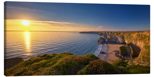 Leinwandbild cornwall pano