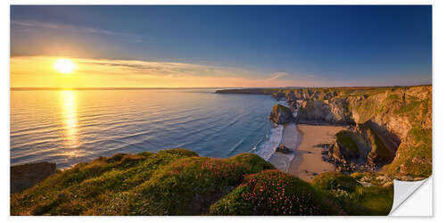 Naklejka na ścianę cornwall pano