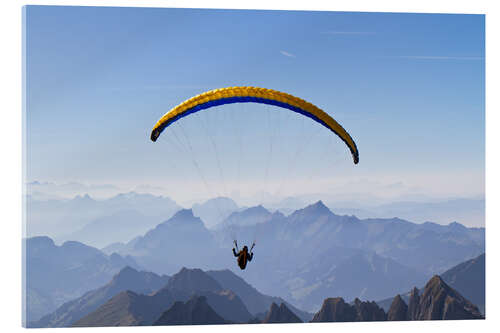 Acrylglas print Paragliding