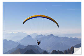 Selvklebende plakat Paragliding