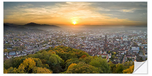 Sisustustarra Freiburg at sunset