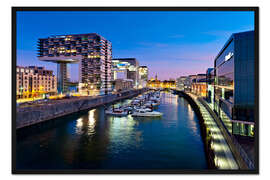 Gerahmter Kunstdruck Rheinauhafen Köln