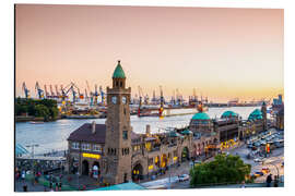 Magnettafel Hamburg Landungsbrücken