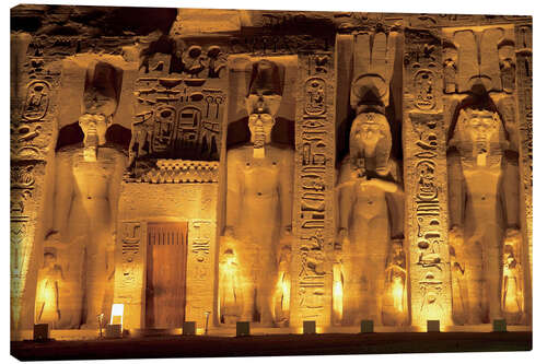 Stampa su tela Tempio di Abu Simbel