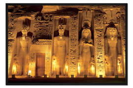 Gerahmter Kunstdruck Tempel von Abu Simbel