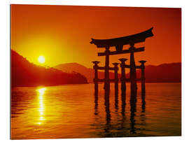 Gallery Print Itsukushima Schrein am Abend