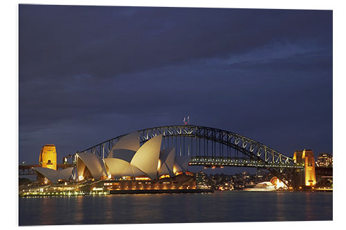 PVC print Sydney Opera and Harbor Bridge