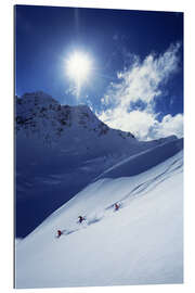 Gallery print Heli-skiing on the Aoraki