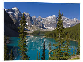 Print på skumplade Sø i Banff nationalpark, Canadian Rockies