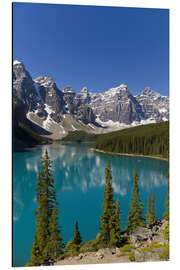 Magnettafel Moraine Lake im Bergtal