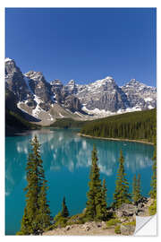 Wandsticker Moraine Lake im Bergtal