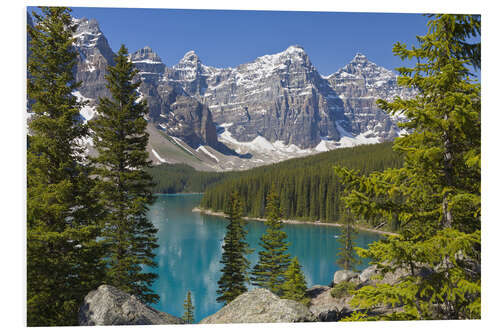 PVC-taulu Lake Moraine and Canadian Rockies