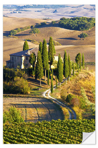 Wandsticker Belvedere-Haus in San Quirico