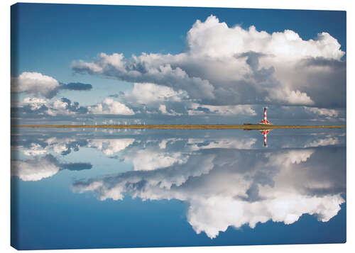 Leinwandbild Westerheversand im Spiegel