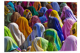 PVC-tavla Women in Colourful Saris