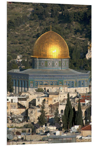 Foam board print Jerusalem and the Dome of the Rock