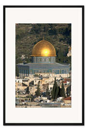 Gerahmter Kunstdruck Jerusalem und der Felsendom